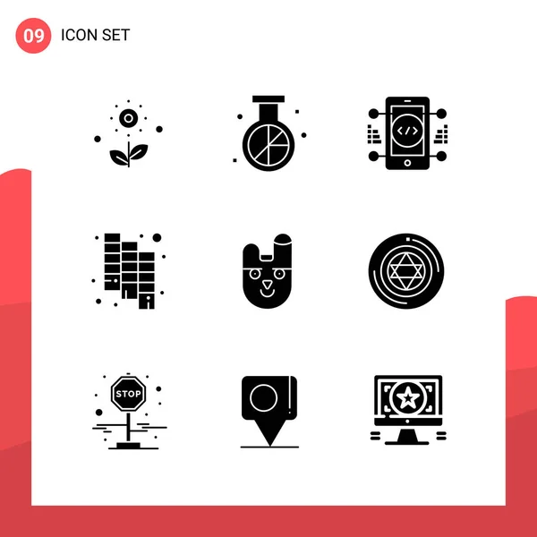 Conjunto Iconos Creativos Universales Simplemente Vector Ilustraciones Para Aplicaciones Web — Vector de stock