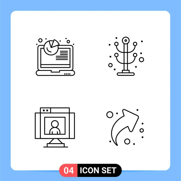 Conjunto Iconos Creativos Universales Simplemente Vector Ilustraciones Para Aplicaciones Web — Vector de stock