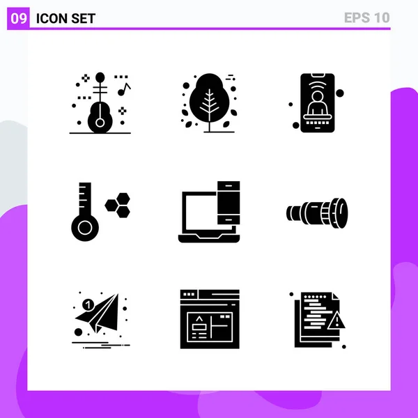 Conjunto Iconos Creativos Universales Simplemente Vector Ilustraciones Para Aplicaciones Web — Vector de stock