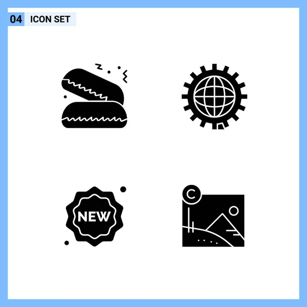 Conjunto Iconos Creativos Universales Simplemente Vector Ilustraciones Para Aplicaciones Web — Vector de stock