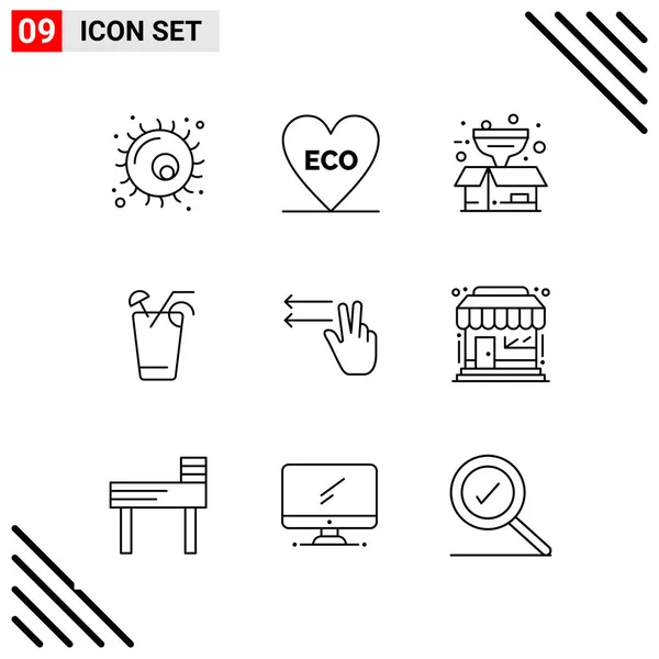 Set de 25 iconos de negocio universales Vector — Archivo Imágenes Vectoriales