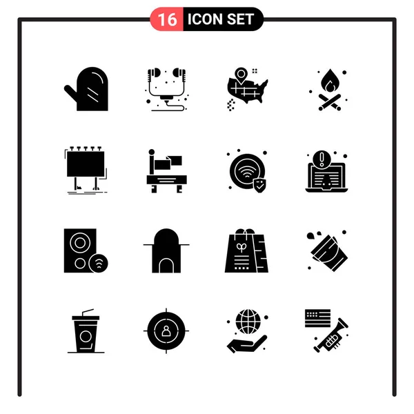 Conjunto Iconos Creativos Universales Simplemente Vector Ilustraciones Para Aplicaciones Web — Vector de stock