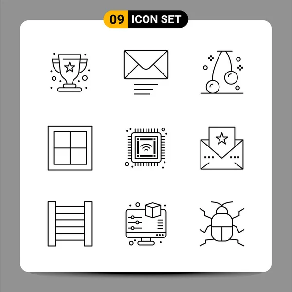 Set de 25 iconos de negocio universales Vector — Vector de stock