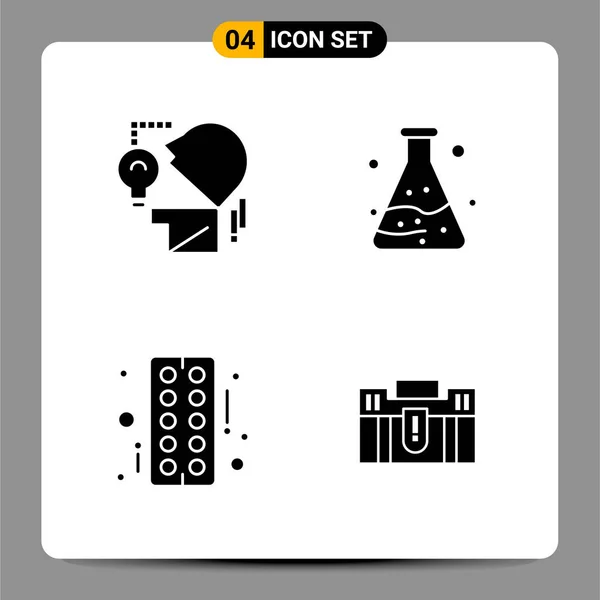 Set Universeller Kreativer Symbole Einfach Vektorillustrationen Für Web Und Mobile — Stockvektor