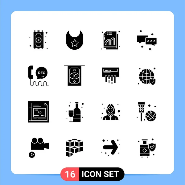 Conjunto Iconos Creativos Universales Simplemente Vector Ilustraciones Para Aplicaciones Web — Vector de stock