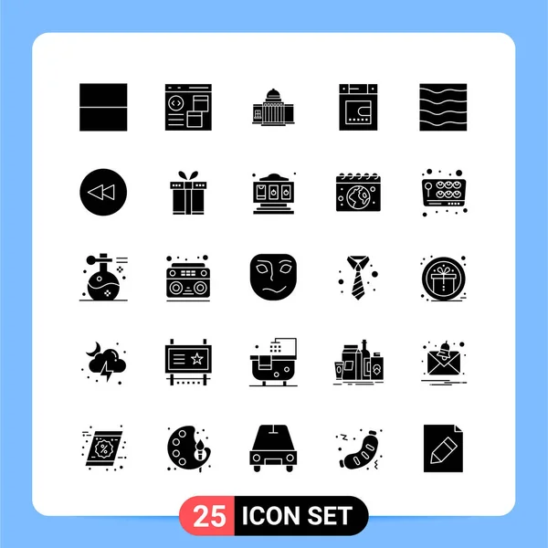 Conjunto Iconos Creativos Universales Simplemente Vector Ilustraciones Para Aplicaciones Web — Vector de stock