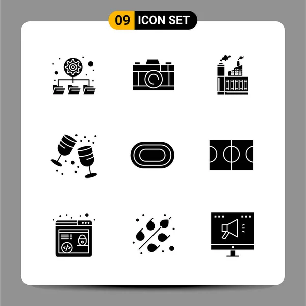 Conjunto Iconos Creativos Universales Simplemente Vector Ilustraciones Para Aplicaciones Web — Vector de stock