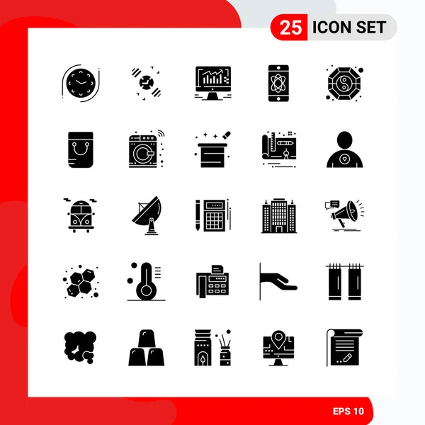 Conjunto Iconos Creativos Universales Simplemente Vector Ilustraciones Para Aplicaciones Web — Vector de stock