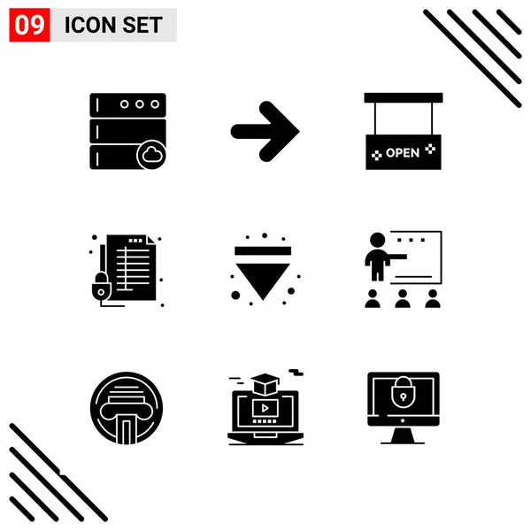 Set Dari Ikon Kreatif Universal Cukup Ilustrasi Vektor Untuk Aplikasi - Stok Vektor