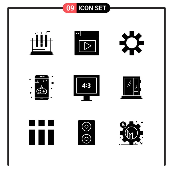 Conjunto Iconos Creativos Universales Simplemente Vector Ilustraciones Para Aplicaciones Web — Vector de stock