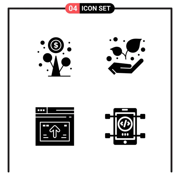 Conjunto Iconos Creativos Universales Simplemente Vector Ilustraciones Para Aplicaciones Web — Archivo Imágenes Vectoriales