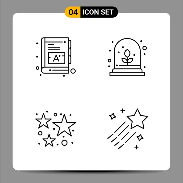 Conjunto Iconos Creativos Universales Simplemente Vector Ilustraciones Para Aplicaciones Web — Vector de stock