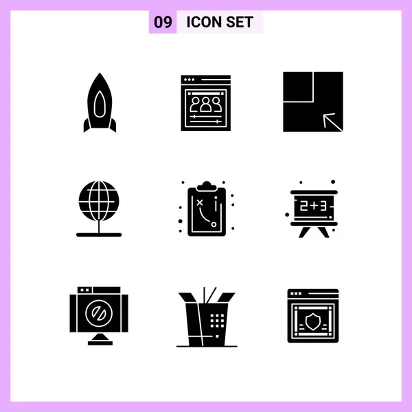 Conjunto Iconos Creativos Universales Simplemente Vector Ilustraciones Para Aplicaciones Web — Vector de stock