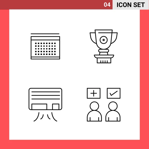 Conjunto Iconos Creativos Universales Simplemente Vector Ilustraciones Para Aplicaciones Web — Vector de stock