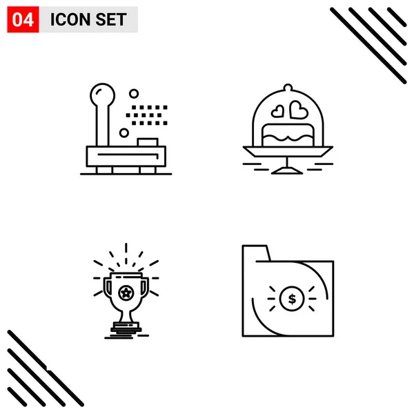 Set Universele Creatieve Iconen Vectorillustratie — Stockvector