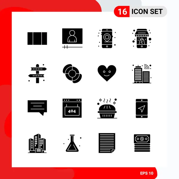 Set Dari Ikon Kreatif Universal Cukup Ilustrasi Vektor Untuk Aplikasi - Stok Vektor