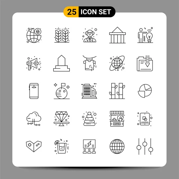 Set de 25 iconos de negocio universales Vector — Vector de stock