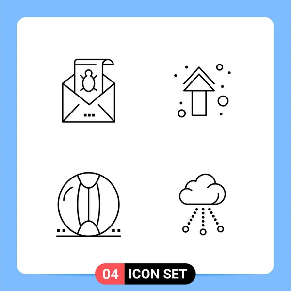 Conjunto Iconos Creativos Universales Simplemente Vector Ilustraciones Para Aplicaciones Web — Archivo Imágenes Vectoriales