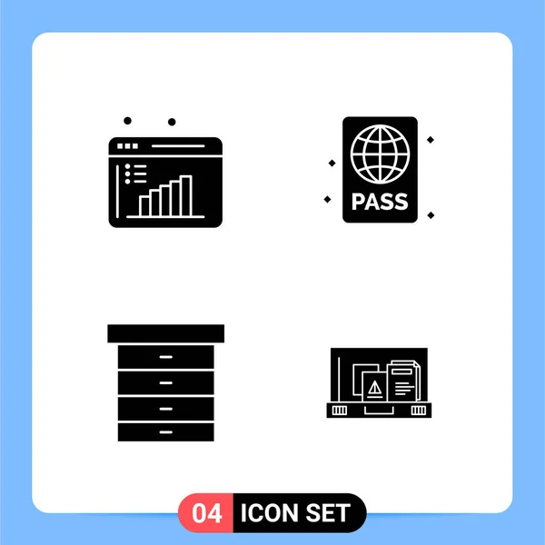 Conjunto Iconos Creativos Universales Simplemente Vector Ilustraciones Para Aplicaciones Web — Archivo Imágenes Vectoriales