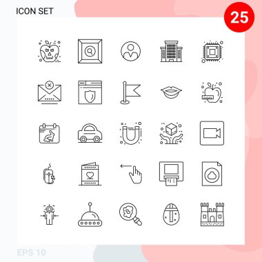 Evrensel yaratıcı simgeler kümesi, web ve mobil uygulamalar ve projeler için basit vektör illüstrasyonları 