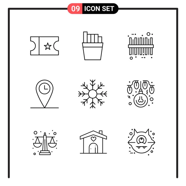 Conjunto Iconos Creativos Universales Simplemente Vector Ilustraciones Para Aplicaciones Web — Vector de stock