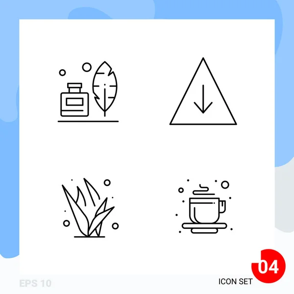 Conjunto Iconos Creativos Universales Simplemente Vector Ilustraciones Para Aplicaciones Web — Vector de stock