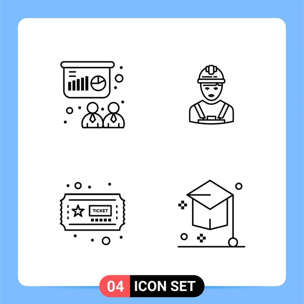 Conjunto Iconos Creativos Universales Simplemente Vector Ilustraciones Para Aplicaciones Web — Archivo Imágenes Vectoriales