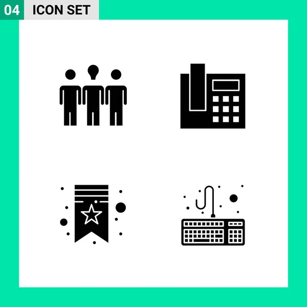 Conjunto Iconos Creativos Universales Simplemente Vector Ilustraciones Para Aplicaciones Web — Archivo Imágenes Vectoriales