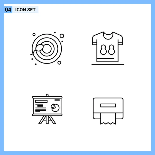 Conjunto Iconos Creativos Universales Simplemente Vector Ilustraciones Para Aplicaciones Web — Archivo Imágenes Vectoriales