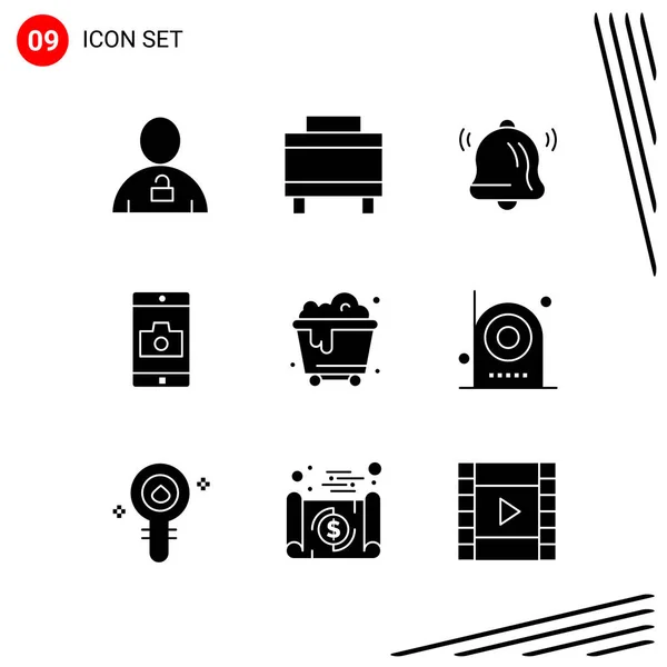 Conjunto Iconos Creativos Universales Simplemente Vector Ilustraciones Para Aplicaciones Web — Vector de stock