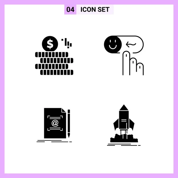 Set Universal Creative Icons Simply Vector Illustrations Web Mobile Apps — Stock Vector