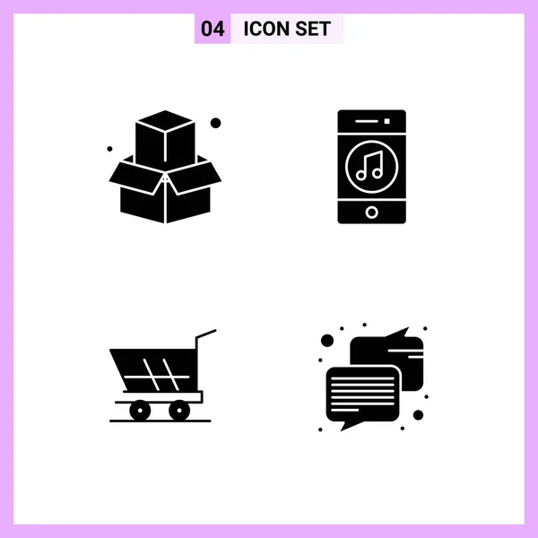 Set Universal Creative Icons Simply Vector Illustrations Web Mobile Apps — Stock Vector