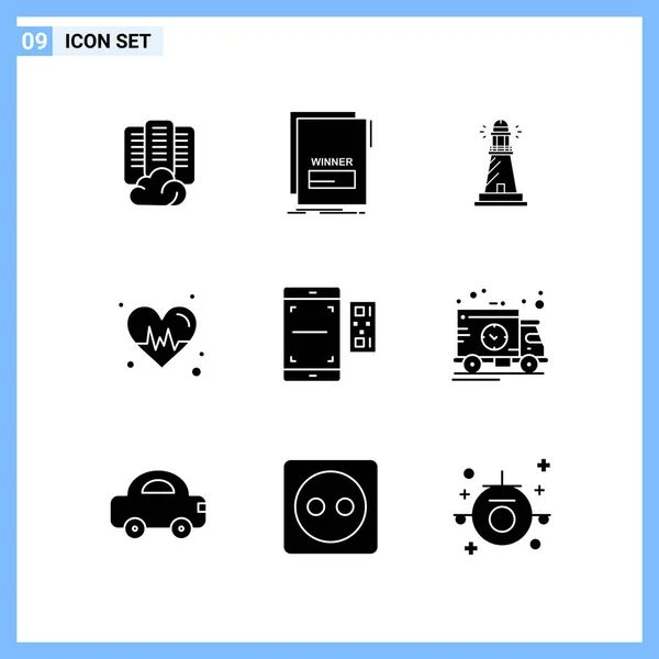 Set Universal Creative Icons Simply Vector Illustrations Web Mobile Apps — Stock Vector