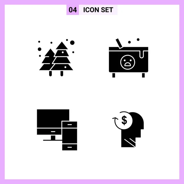 Conjunto Iconos Creativos Universales Simplemente Vector Ilustraciones Para Aplicaciones Web — Vector de stock