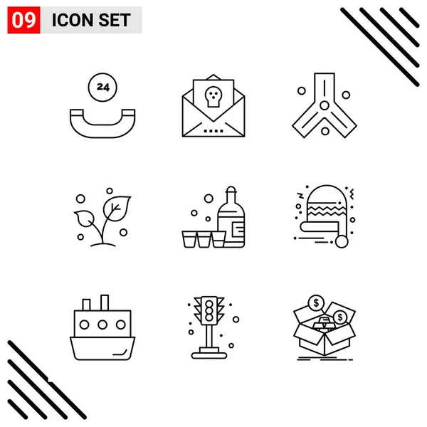 Set Universal Creative Icons Simply Vector Illustrations Web Mobile Apps — Stock Vector