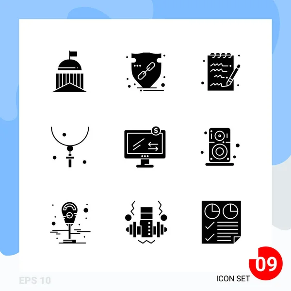 Conjunto Iconos Creativos Universales Simplemente Vector Ilustraciones Para Aplicaciones Web — Archivo Imágenes Vectoriales