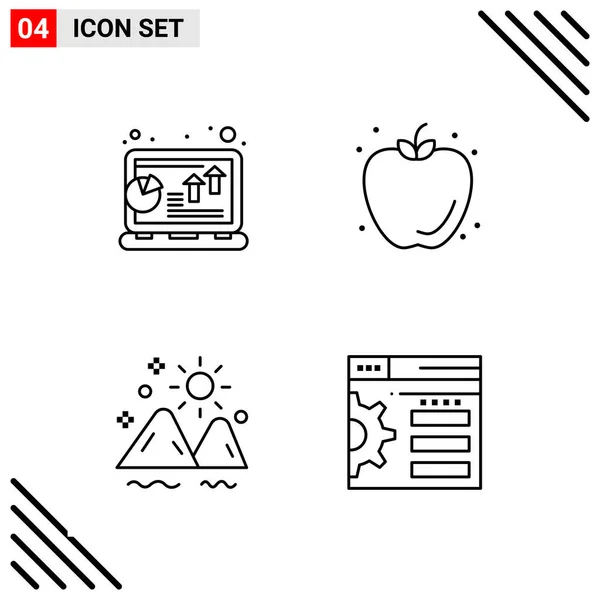 Set of 25 Universal Business Icons Vector — Stock Vector