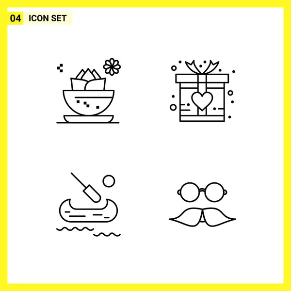 Set Universal Creative Icons Simply Vector Illustrations Web Mobile Apps — Stock Vector