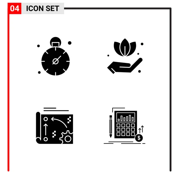 Set Dari Ikon Kreatif Universal Cukup Ilustrasi Vektor Untuk Aplikasi - Stok Vektor