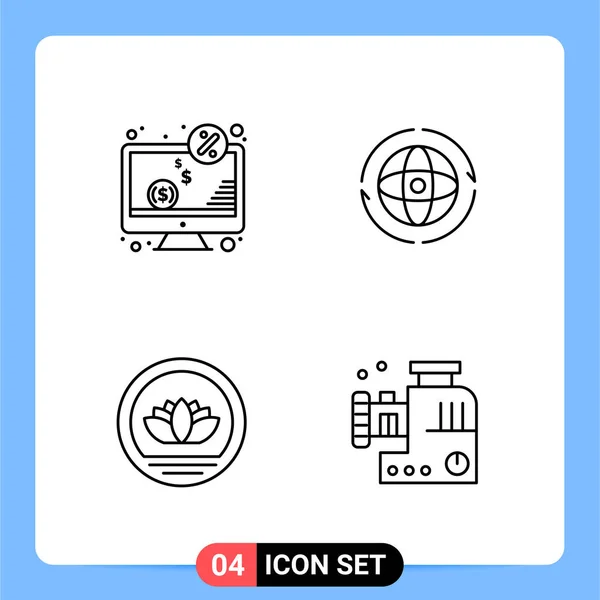 Conjunto de 16 iconos universales Vector de negocios — Archivo Imágenes Vectoriales
