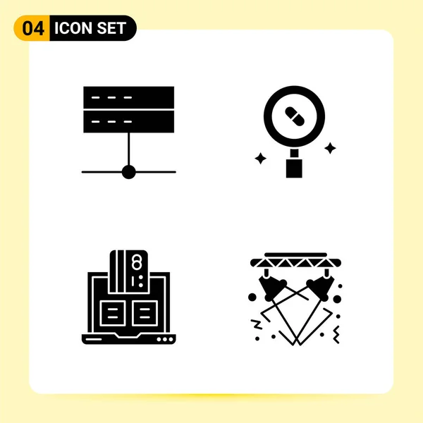 Conjunto Iconos Creativos Universales Simplemente Vector Ilustraciones Para Aplicaciones Web — Vector de stock