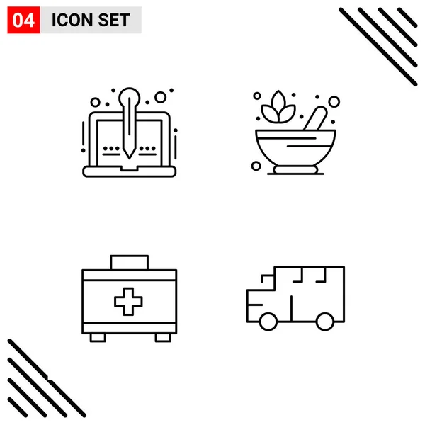 Conjunto Iconos Creativos Universales Simplemente Vector Ilustraciones Para Aplicaciones Web — Vector de stock