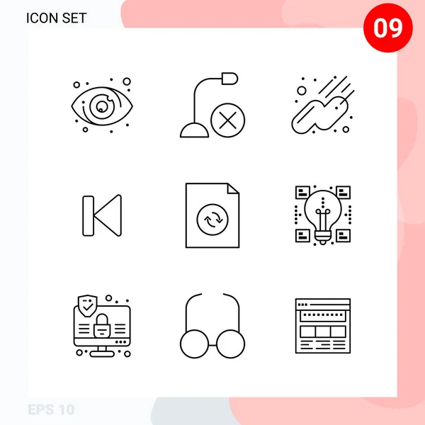 Set de 25 iconos de negocio universales Vector — Vector de stock