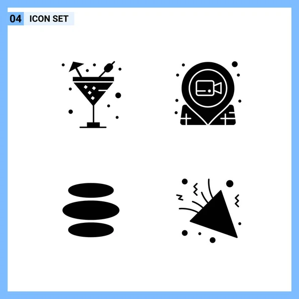 Set Universal Creative Icons Simply Vector Illustrations Web Mobile Apps — Stock Vector