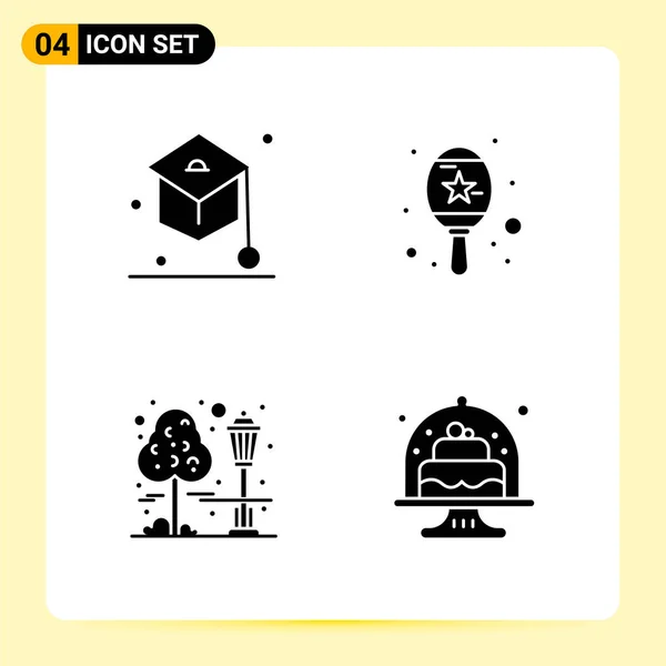 Conjunto Iconos Creativos Universales Simplemente Vector Ilustraciones Para Aplicaciones Web — Vector de stock