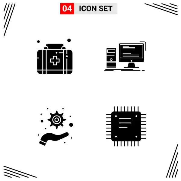 Set Universal Creative Icons Vector Illustration — Stock Vector