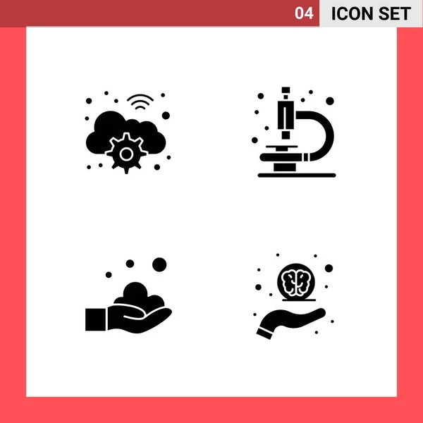 Conjunto Iconos Creativos Universales Simplemente Vector Ilustraciones Para Aplicaciones Web — Archivo Imágenes Vectoriales