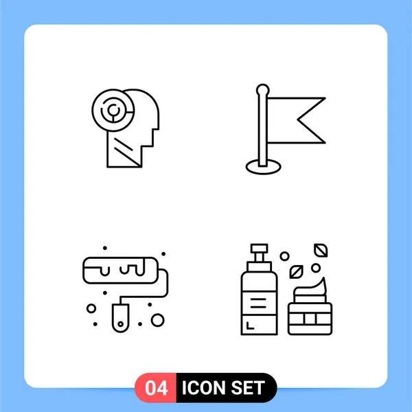 Conjunto Iconos Creativos Universales Simplemente Vector Ilustraciones Para Aplicaciones Web — Vector de stock