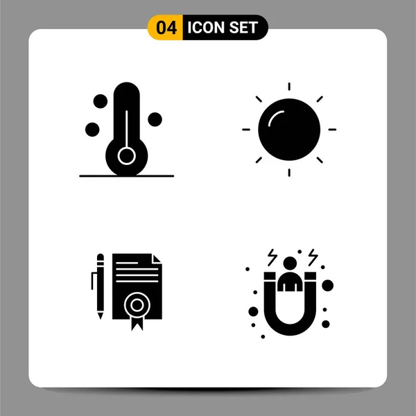 Conjunto Iconos Creativos Universales Simplemente Vector Ilustraciones Para Aplicaciones Web — Vector de stock