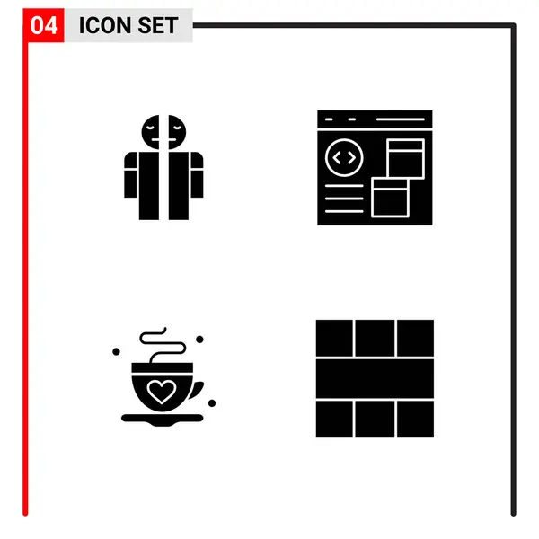 Set Universeller Kreativer Symbole Einfach Vektorillustrationen Für Web Und Mobile — Stockvektor